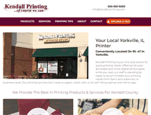 Tablet Screenshot of kendall-printing.com